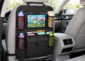 Car Seat Back Organizer for Moms — Touchscreen Tablet Holder, 15 Pockets, Kick Protection