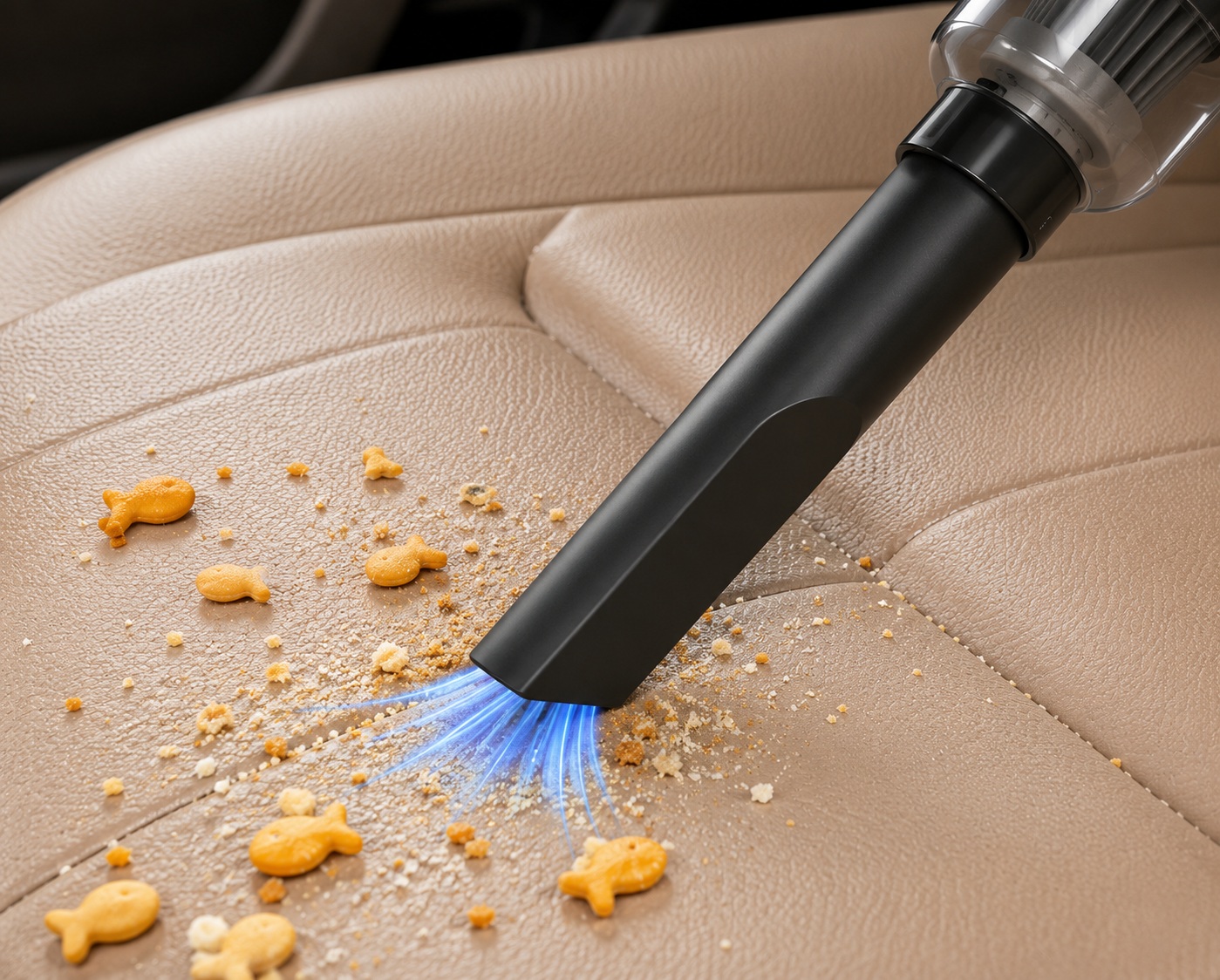 Portable Car Vacuum Cleaner — Wireless, USB Charging, Strong Suction