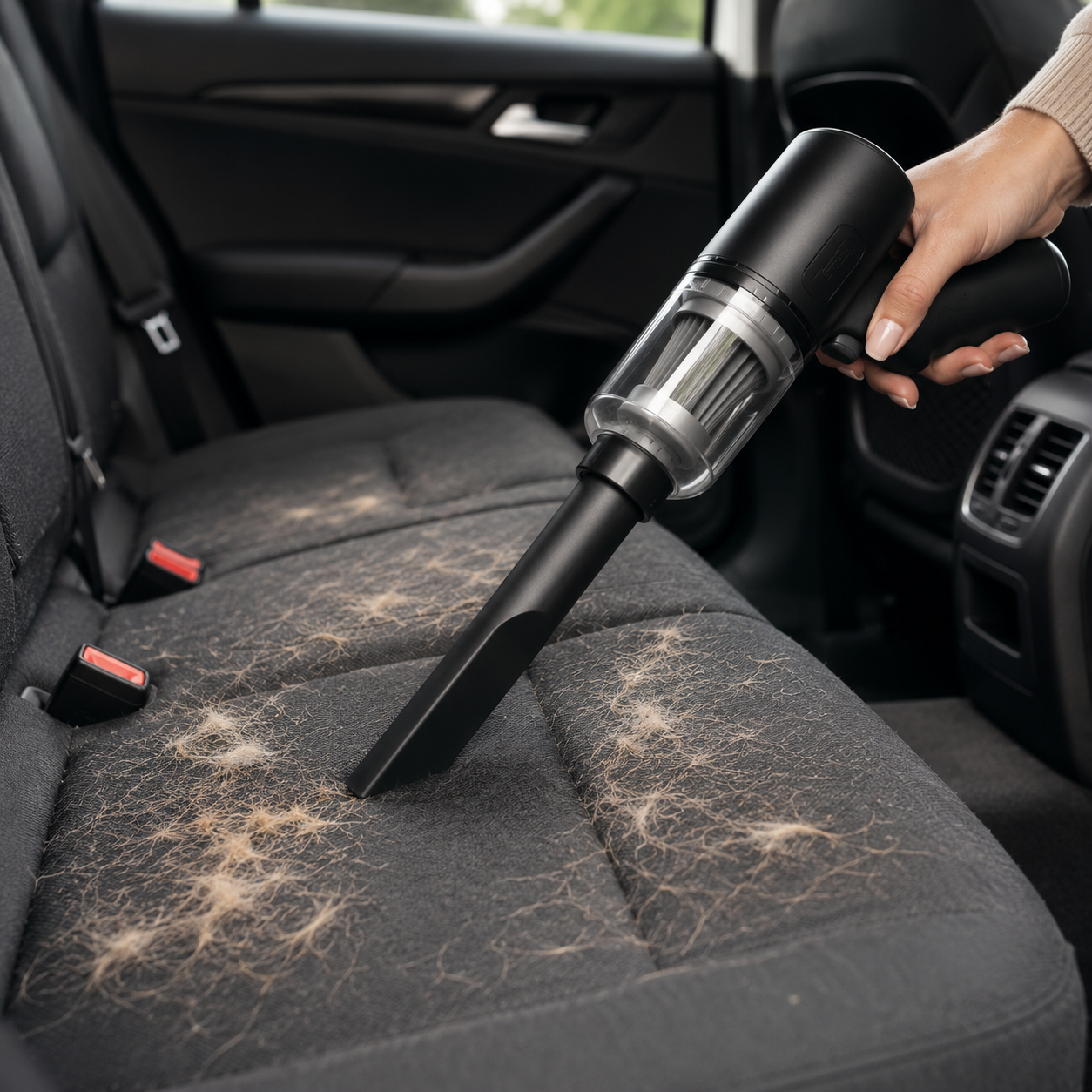 Portable Car Vacuum Cleaner — Wireless, USB Charging, Strong Suction