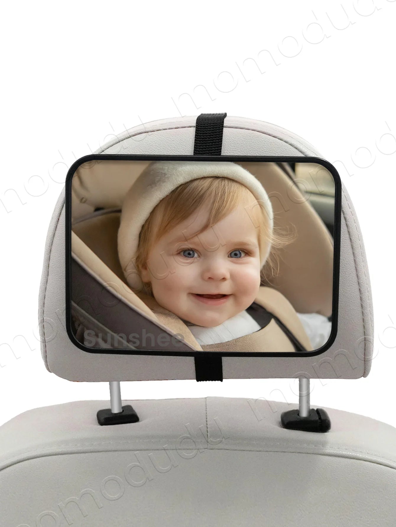 Baby Backseat Mirror — Wide Angle, Anti-Shake, Shatterproof