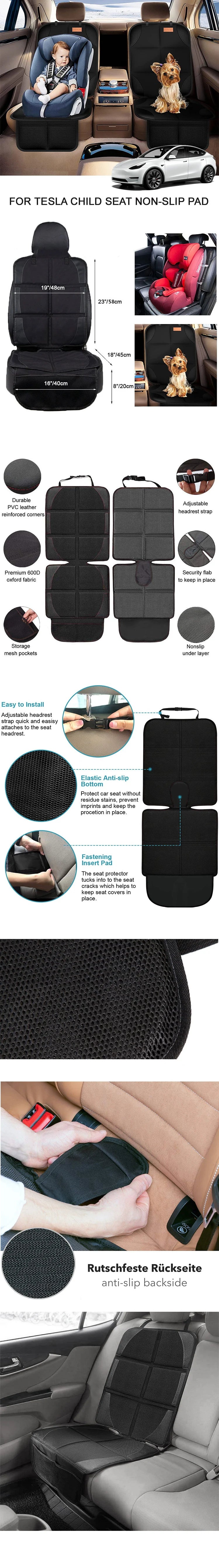 Car Seat Back Protector for Kids — Anti-Slip, Waterproof, Universal Fit
