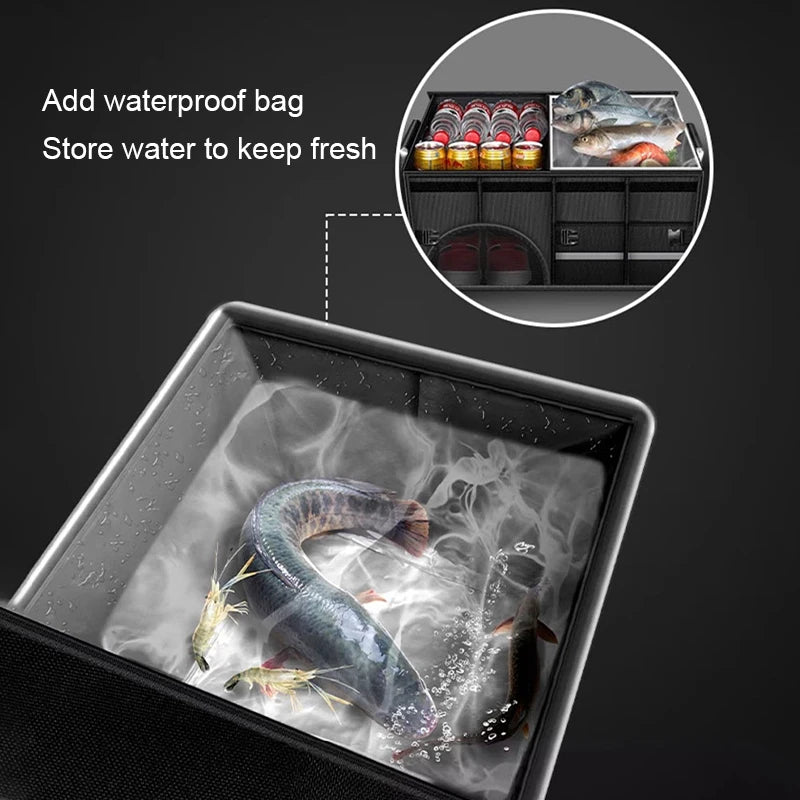 Foldable Car Trunk Organizer — Large Capacity, Waterproof, 3 Sizes