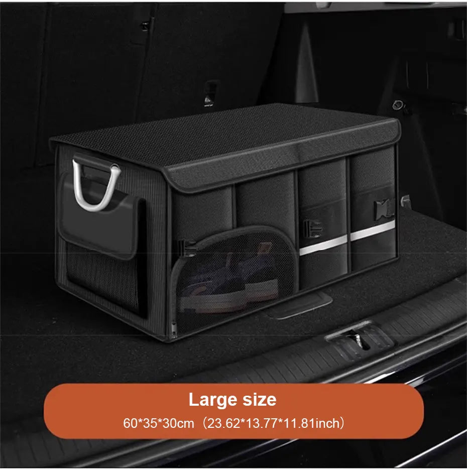 Foldable Car Trunk Organizer — Large Capacity, Waterproof, 3 Sizes
