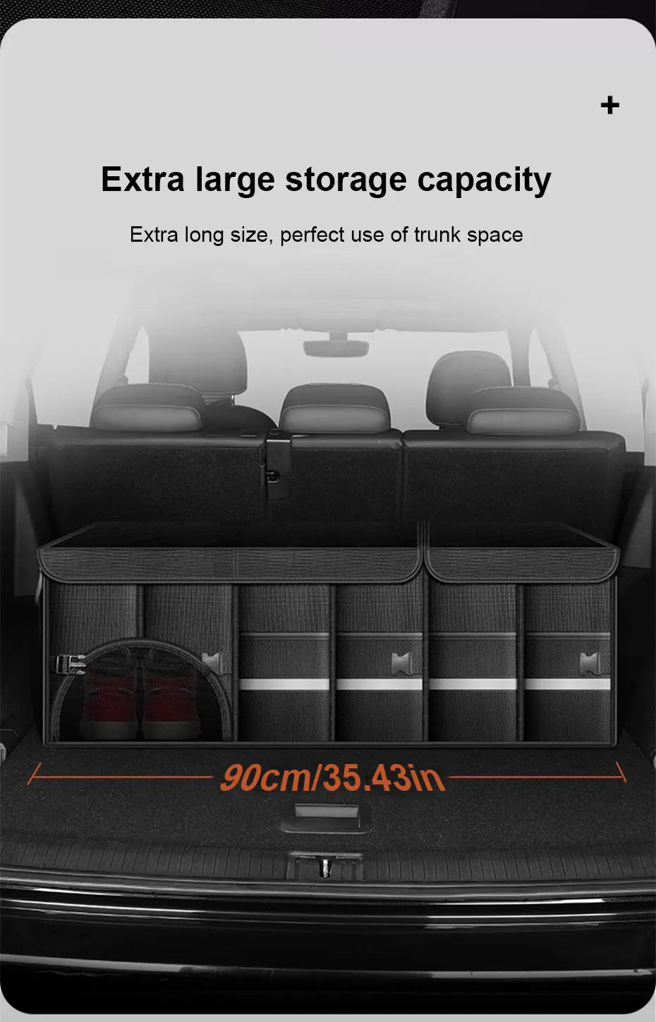 Foldable Car Trunk Organizer — Large Capacity, Waterproof, 3 Sizes