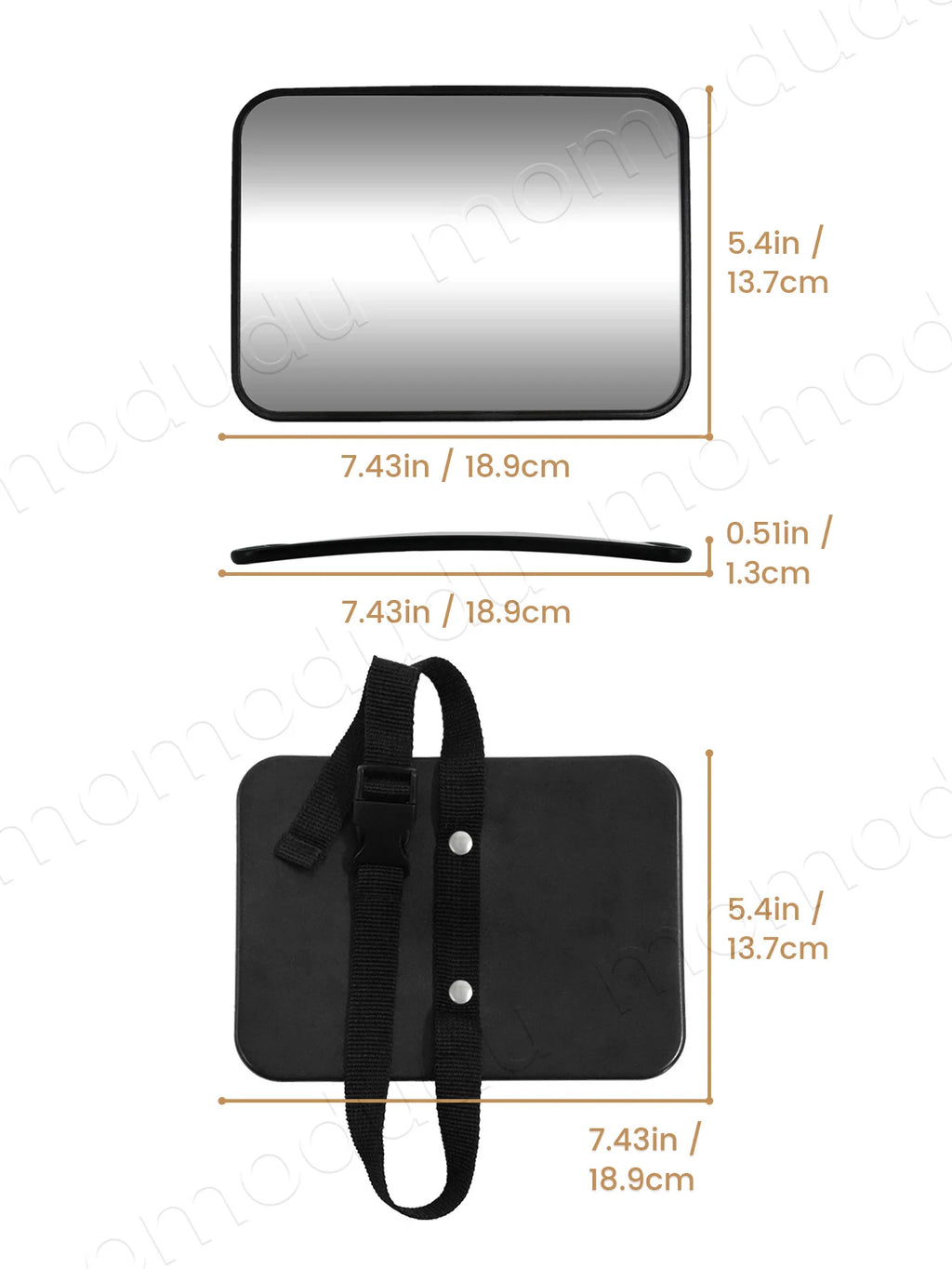 Baby Backseat Mirror — Wide Angle, Anti-Shake, Shatterproof