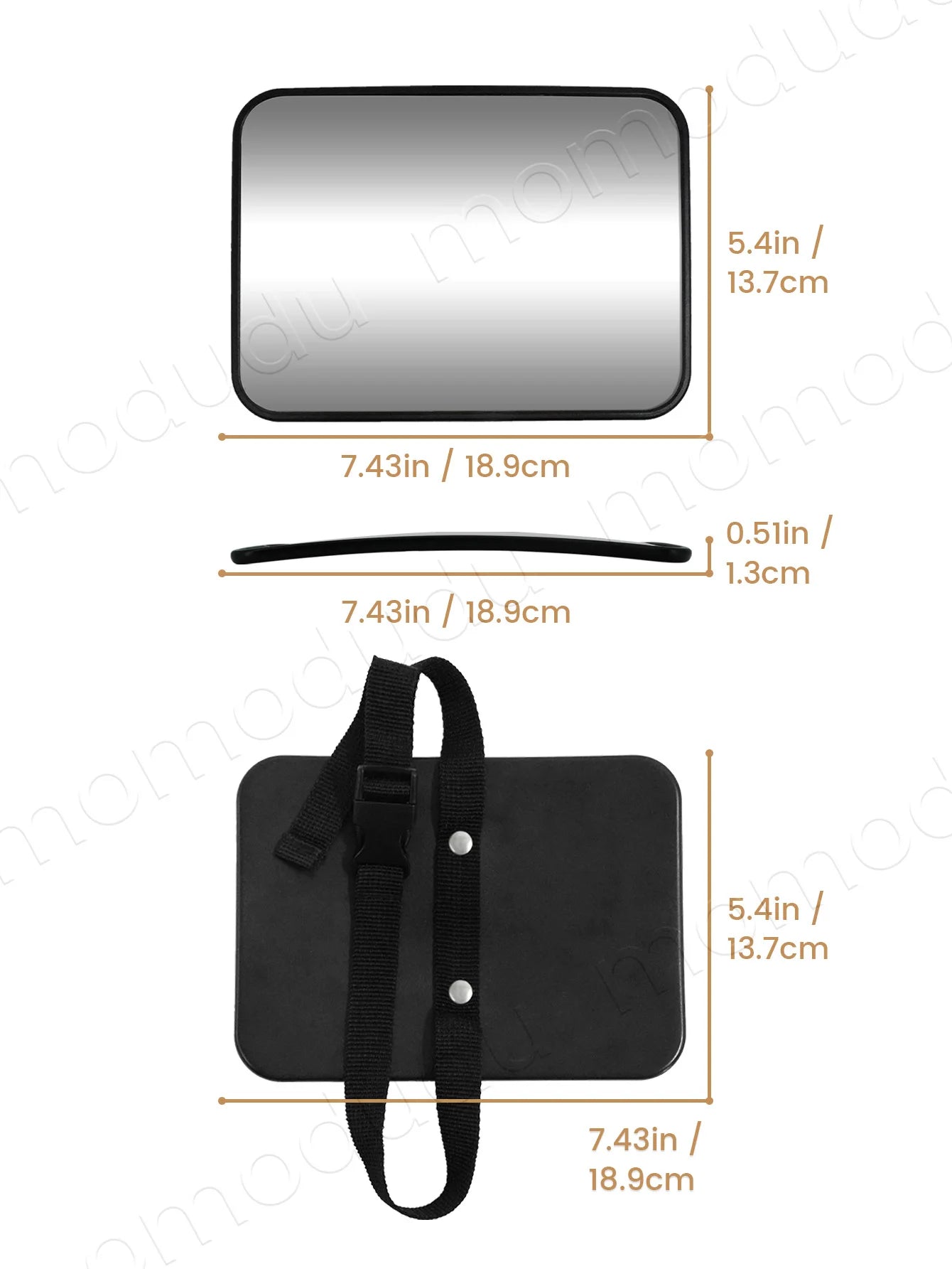 Baby Backseat Mirror — Wide Angle, Anti-Shake, Shatterproof