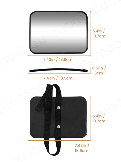 Baby Backseat Mirror — Wide Angle, Anti-Shake, Shatterproof