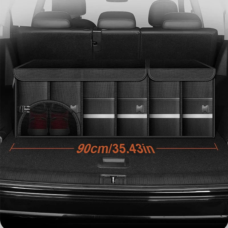 Foldable Car Trunk Organizer — Large Capacity, Waterproof, 3 Sizes