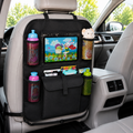 Car Seat Back Organizer for Moms — Touchscreen Tablet Holder, 15 Pockets, Kick Protection